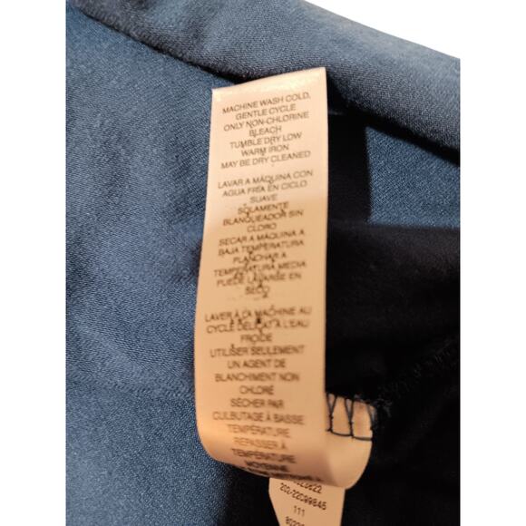 CHICO'S 3 Long‎ Tunic Top Modal Knit Shirt XL Blue Stretchy Casual Work Travel - Picture 7 of 9